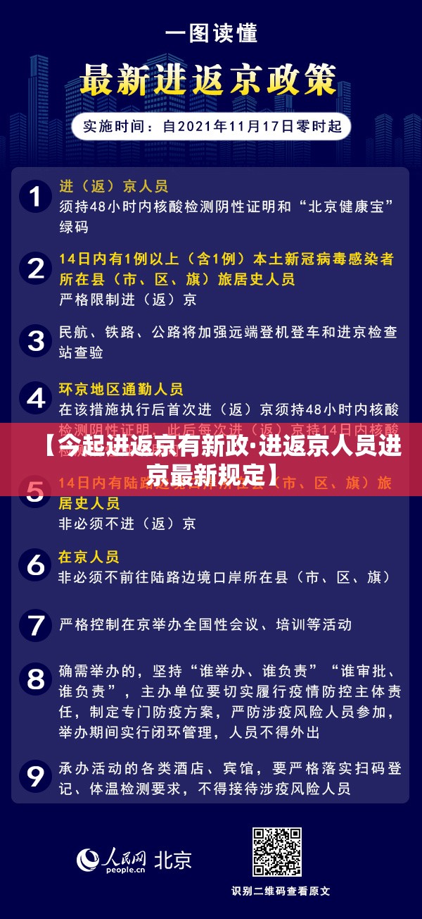 【今起进返京有新政·进返京人员进京最新规定】 【今起进返京有新政·进返京人员进京最新规定】