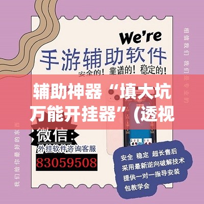 辅助神器“填大坑万能开挂器	”(透视挂)辅助透视教程