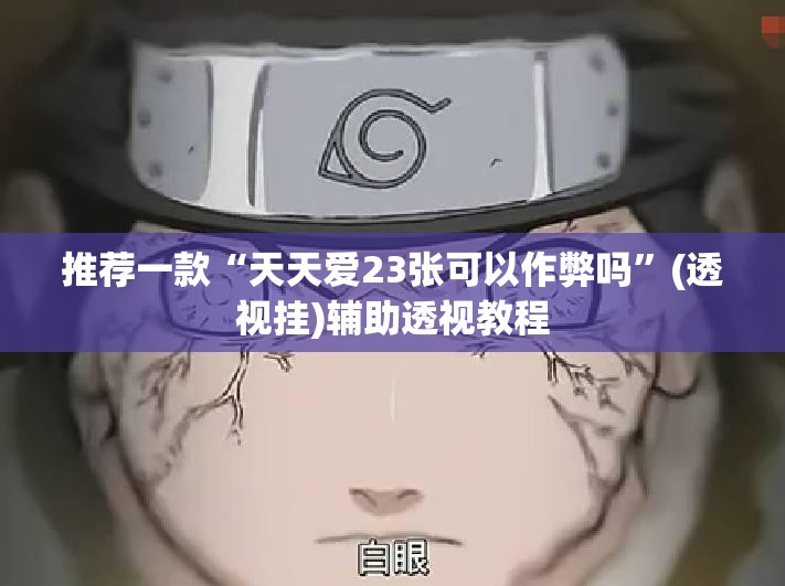 推荐一款“天天爱23张可以作弊吗”(透视挂)辅助透视教程