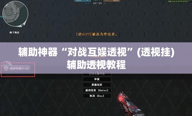 辅助神器“对战互娱透视”(透视挂)辅助透视教程