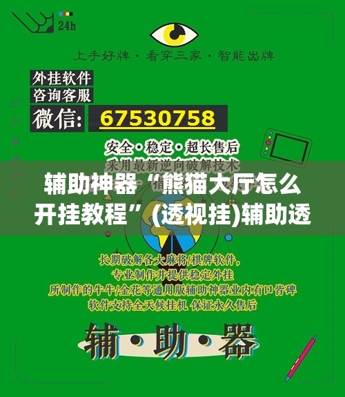 辅助神器“熊猫大厅怎么开挂教程	”(透视挂)辅助透视教程