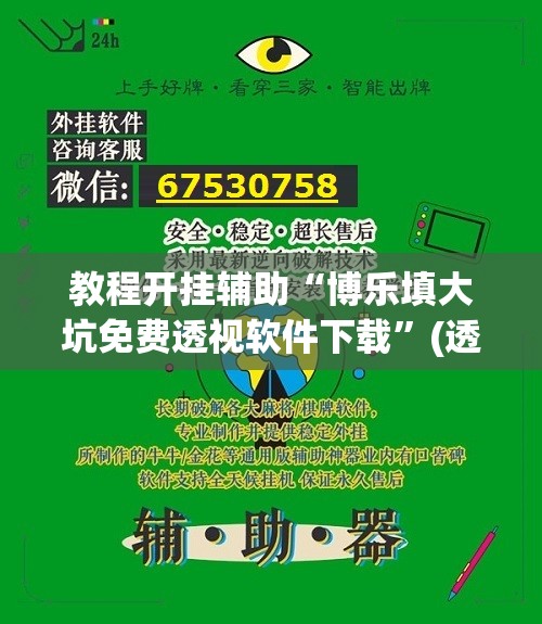 教程开挂辅助“博乐填大坑免费透视软件下载”(透视挂)辅助透视教程
