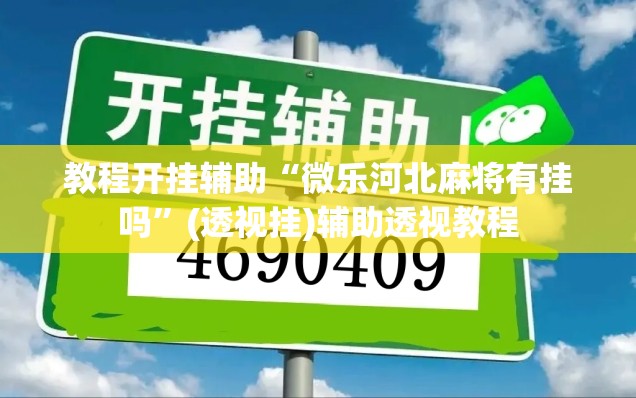 教程开挂辅助“微乐河北麻将有挂吗	”(透视挂)辅助透视教程