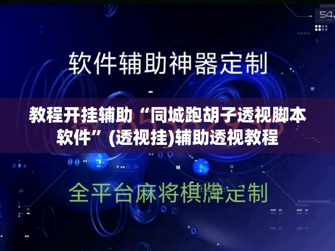 教程开挂辅助“同城跑胡子透视脚本软件”(透视挂)辅助透视教程