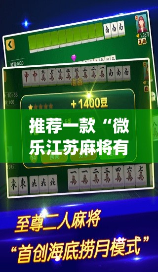 推荐一款“微乐江苏麻将有挂能查出来吗”(透视挂)辅助透视教程