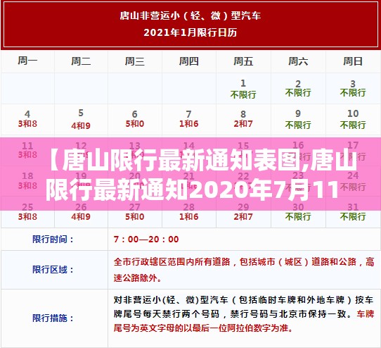 【唐山限行最新通知表图,唐山限行最新通知2020年7月11日】 【唐山限行最新通知表图,唐山限行最新通知2020年7月11日】