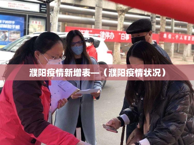 濮阳疫情新增表—(濮阳疫情状况) 濮阳疫情新增表—(濮阳疫情状况)