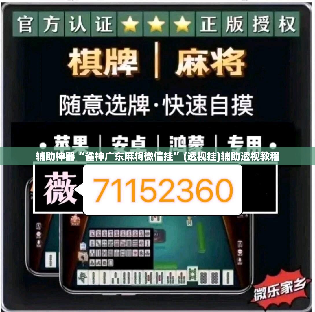 辅助神器“雀神广东麻将微信挂	”(透视挂)辅助透视教程