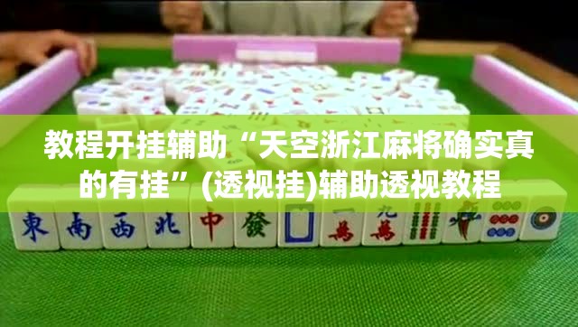 教程开挂辅助“天空浙江麻将确实真的有挂”(透视挂)辅助透视教程
