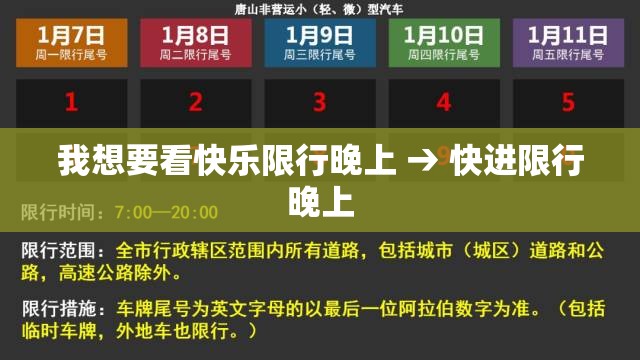 我想要看快乐限行晚上 → 快进限行晚上 我想要看快乐限行晚上 → 快进限行晚上