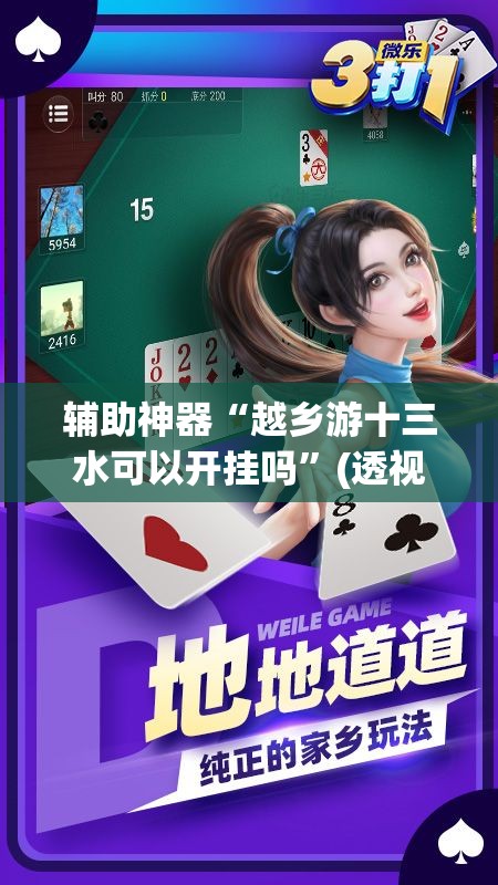 辅助神器“越乡游十三水可以开挂吗”(透视挂)辅助透视教程
