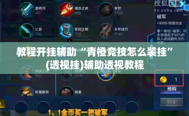 教程开挂辅助“青橙竞技怎么装挂”(透视挂)辅助透视教程
