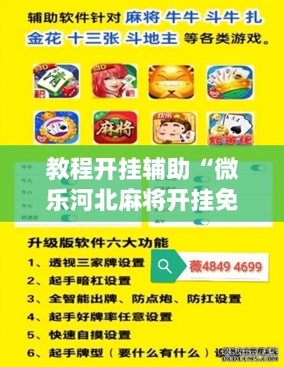 教程开挂辅助“微乐河北麻将开挂免费下载”(透视挂)辅助透视教程