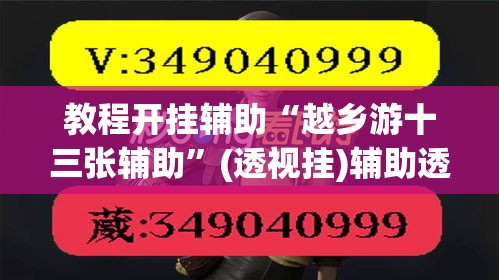 教程开挂辅助“越乡游十三张辅助”(透视挂)辅助透视教程