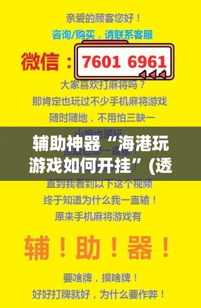 辅助神器“海港玩游戏如何开挂	”(透视挂)辅助透视教程