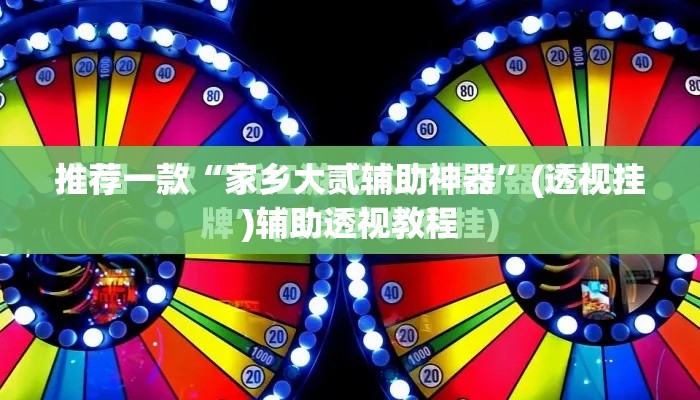 推荐一款“家乡大贰辅助神器	”(透视挂)辅助透视教程