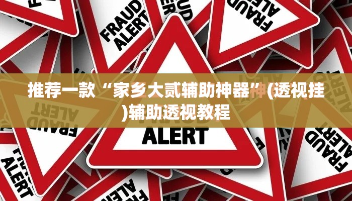 推荐一款“家乡大贰辅助神器	”(透视挂)辅助透视教程