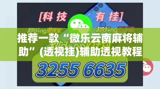 推荐一款“微乐云南麻将辅助”(透视挂)辅助透视教程