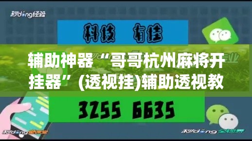 辅助神器“哥哥杭州麻将开挂器”(透视挂)辅助透视教程