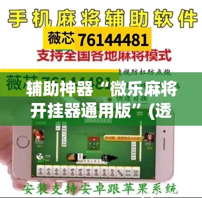 辅助神器“微乐麻将开挂器通用版	”(透视挂)辅助透视教程
