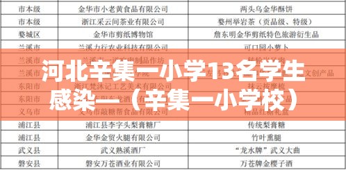河北辛集一小学13名学生感染—(辛集一小学校) 河北辛集一小学13名学生感染—(辛集一小学校)