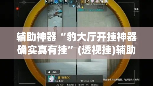 辅助神器“豹大厅开挂神器确实真有挂”(透视挂)辅助透视教程