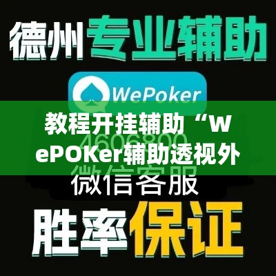 教程开挂辅助“WePOKer辅助透视外挂”(透视挂)辅助透视教程