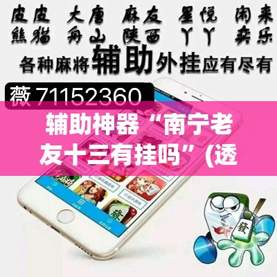 辅助神器“南宁老友十三有挂吗”(透视挂)辅助透视教程