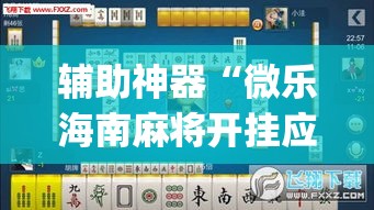辅助神器“微乐海南麻将开挂应用”(透视挂)辅助透视教程