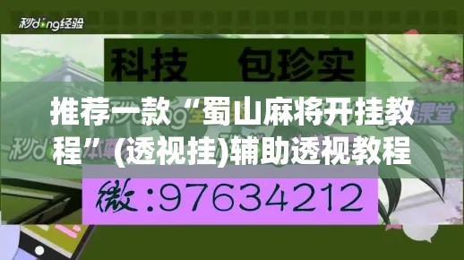 推荐一款“蜀山麻将开挂教程	”(透视挂)辅助透视教程