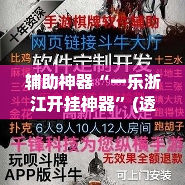 辅助神器“一乐浙江开挂神器”(透视挂)辅助透视教程
