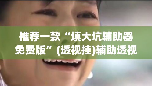 推荐一款“填大坑辅助器免费版”(透视挂)辅助透视教程