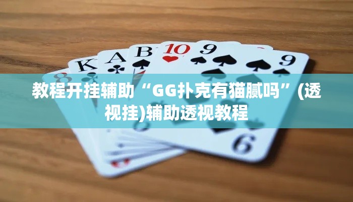 教程开挂辅助“GG扑克有猫腻吗	”(透视挂)辅助透视教程