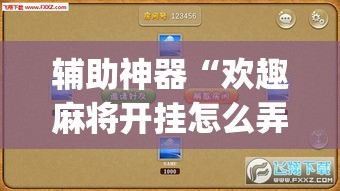 辅助神器“欢趣麻将开挂怎么弄”(透视挂)辅助透视教程