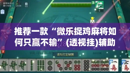 推荐一款“微乐捉鸡麻将如何只赢不输”(透视挂)辅助透视教程