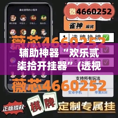 辅助神器“欢乐贰柒拾开挂器”(透视挂)辅助透视教程