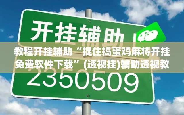 教程开挂辅助“捉住捣蛋鸡麻将开挂免费软件下载	”(透视挂)辅助透视教程