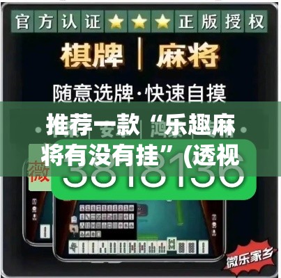 推荐一款“乐趣麻将有没有挂”(透视挂)辅助透视教程