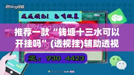 推荐一款“钱塘十三水可以开挂吗”(透视挂)辅助透视教程