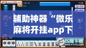 辅助神器“微乐山西麻将开挂教程”(透视挂)辅助透视教程