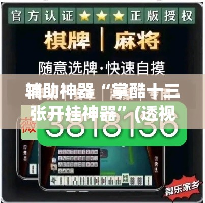 辅助神器“掌酷十三张开挂神器”(透视挂)辅助透视教程