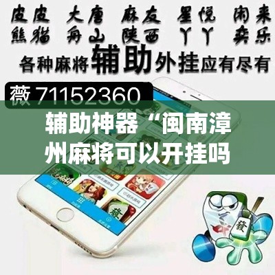 辅助神器“闽南漳州麻将可以开挂吗”(透视挂)辅助透视教程