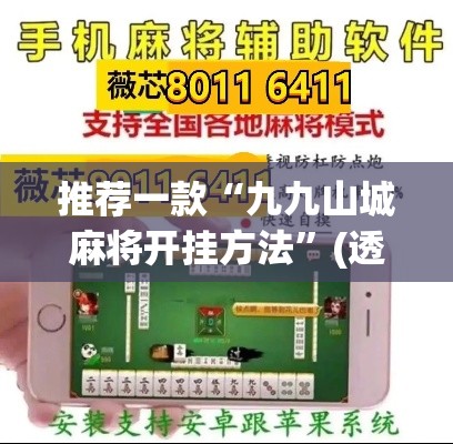推荐一款“九九山城麻将开挂方法”(透视挂)辅助透视教程