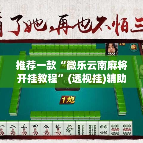 推荐一款“微乐云南麻将开挂教程	”(透视挂)辅助透视教程