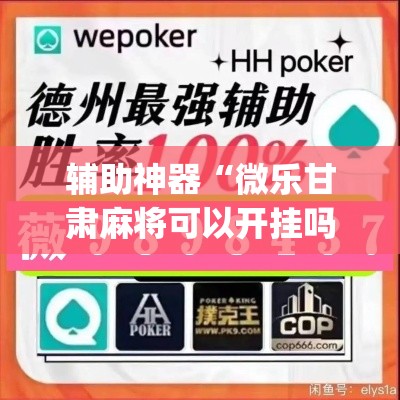 辅助神器“微乐甘肃麻将可以开挂吗”(透视挂)辅助透视教程