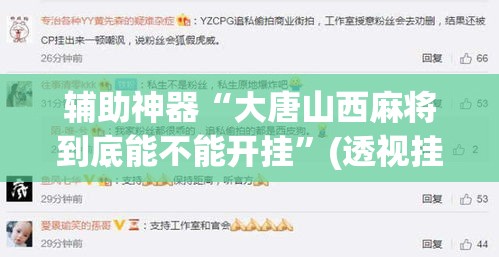 辅助神器“大唐山西麻将到底能不能开挂”(透视挂)辅助透视教程