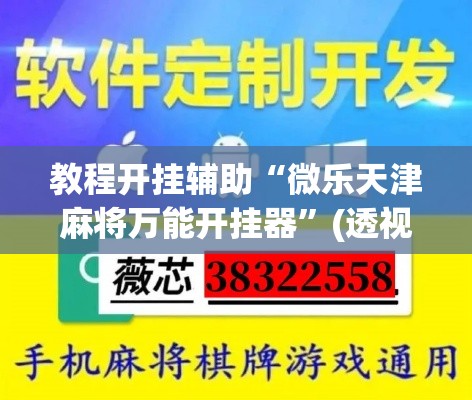 教程开挂辅助“微乐天津麻将万能开挂器”(透视挂)辅助透视教程