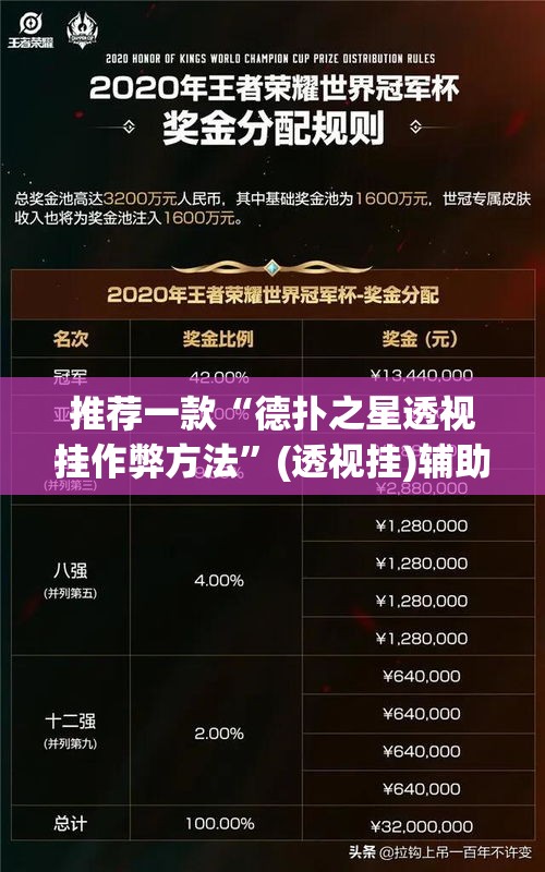 推荐一款“德扑之星透视挂作弊方法”(透视挂)辅助透视教程