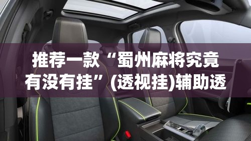 推荐一款“蜀州麻将究竟有没有挂”(透视挂)辅助透视教程
