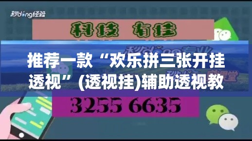 推荐一款“欢乐拼三张开挂透视”(透视挂)辅助透视教程